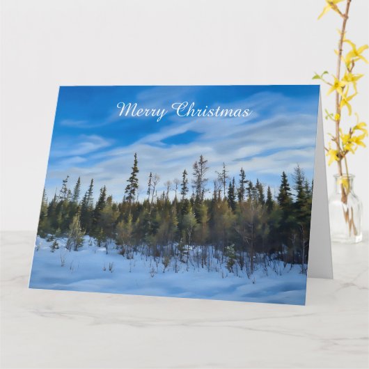 Carte Ligne d'Evergreens - Blanc (Fleur jaune)