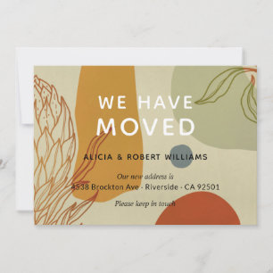 Carte Ligne moderne branchée Botanique Nous avons déména