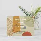 Carte Ligne moderne tendance Abstraite Protea Botanique (Debout devant)