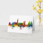 Carte Ligne Skyline Venice Italie (Fleur jaune)