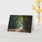 Carte Lignes de Bambou (Fleur jaune)