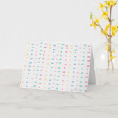 Carte lignes de motif (Fleur jaune)