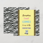 Carte lignes dorées, Affirmation, raton laveur (Devant / Derrière)