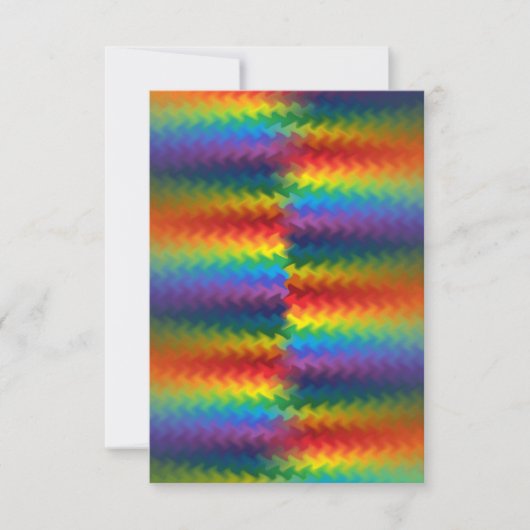 Carte Lignes d'un feu arc-en-ciel (Devant)