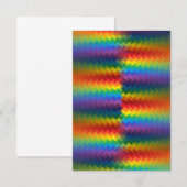Carte Lignes d'un feu arc-en-ciel (Devant / Derrière)