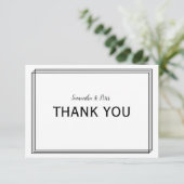 Carte Lignes géométriques modernes - Merci 3x5 (Debout devant)