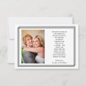 Carte Lignes géométriques modernes - Merci 3x5 (Dos)