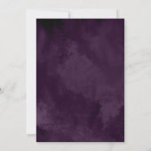 Carte Lignes or fin Abstrait Mariage V2 Plum ID867 (Dos)