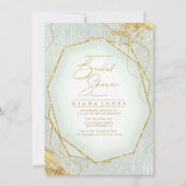 Carte Lignes or fin Abstraite Fête des mariées ID867 (Devant)