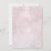 Carte Lignes or fin Fête des mariées Abstraite Mauve ID8 (Dos)