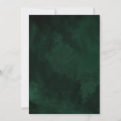 Carte Lignes or fin Mariage Abstrait V2 Emerald ID867 (Dos)