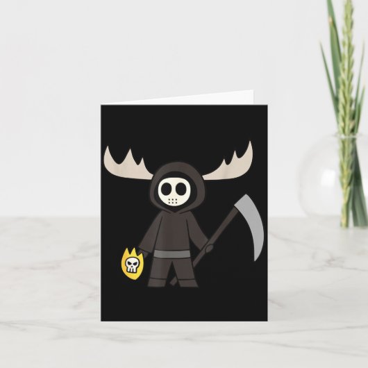Carte Lil Doom Moose - Dessin animé drôle de faucheur (Devant)