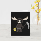 Carte Lil Doom Moose - Funny Reaper Cartoon  (Fleur jaune)