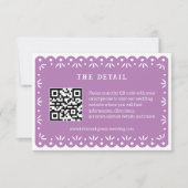 CARTE LILA MEXICAN PAPEL PICADO ENCLOUSCARD (Devant)