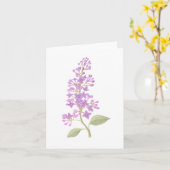 Carte Lilac (Fleur jaune)