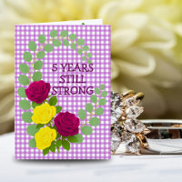 Lilac En vichy Floral 5e anniversaire Couple cadea