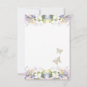 Carte Lilac Fleur sauvage Mariage à fleurs (Dos)