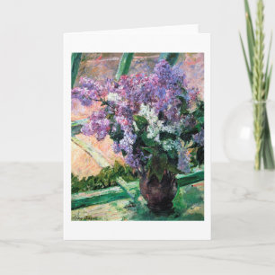 Carte Lilacs dans une fenêtre, Mary Cassatt
