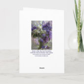 Carte Lilacs de Pâques (Dos)