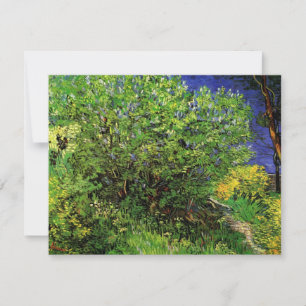Carte Lilacs de Vincent van Gogh, Fleurs de Jardin Vinta