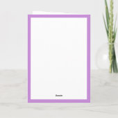 Carte Lilacs pour son aquarelle d'anniversaire (Dos)