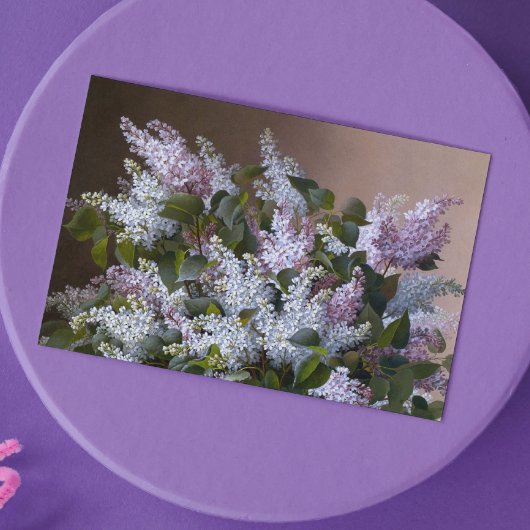 Carte Lilacs vintages