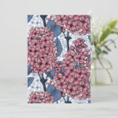 Carte Lilas en rose et bleu (Debout devant)