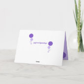 Carte Lilas se reposant de pourpre de photo de chat de (Dos)