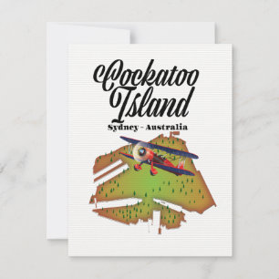 Carte l'île Cockatoo Sydney Australie