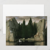 Carte L'île des morts par Arnold Bocklin, Symbolisme Art (Devant / Derrière)