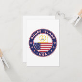 Carte L'île Rhode (Devant/Arrière en situation)