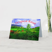 L'île tropicale de Kauai Hawaiian