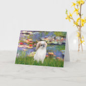 Carte Lilies 2 - Chin japonais (L2) (Fleur jaune)