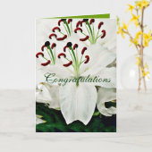 Carte Lilies Blanches_ (Fleur jaune)