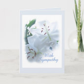 Carte Lilies Sympathy (Devant)