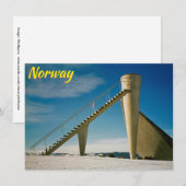Carte Lillehammer Norvège (Devant / Derrière)