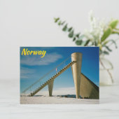 Carte Lillehammer Norvège (Debout devant)