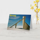 Carte Lillehammer Norvège (Fleur jaune)