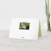 Carte Lillies d'eau (Dos)