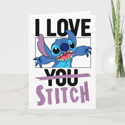 Carte Lilo &amp; Stitch - Valentines Day I Love Stitch  (Devant)