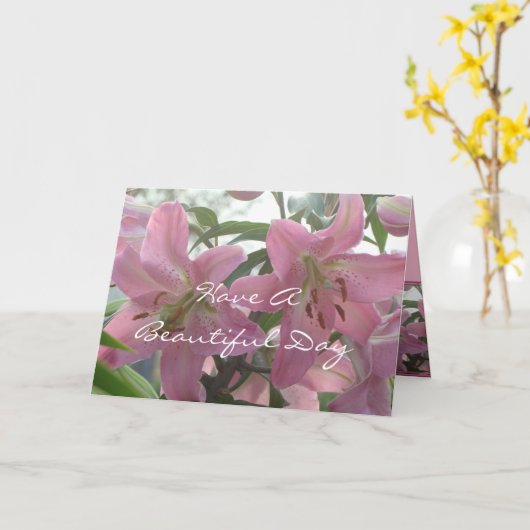 Carte Lily Beautiful Day - personnaliser à toute o (Fleur jaune)