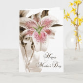 Carte Lily de la Fête des mères (Fleur jaune)