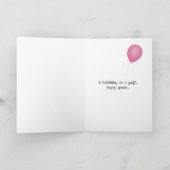 Carte Lily de la vallée Anniversaire (Intérieur)