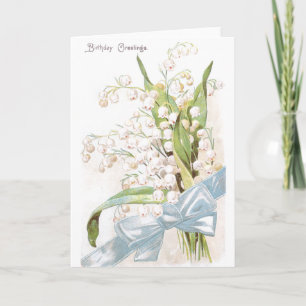 Carte Lily de la vallée Anniversaire