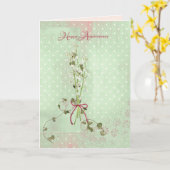 Carte Lily de la Vallée Anniversaire (Fleur jaune)