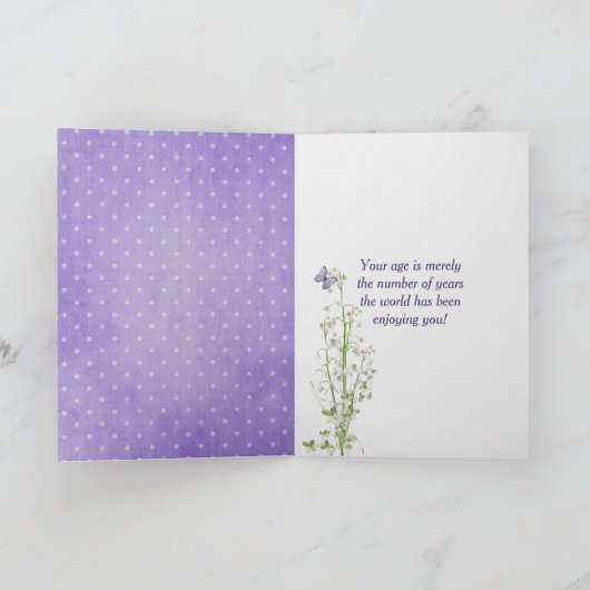 Carte Lily de la vallée Bouquet 82e anniversaire (Intérieur)