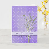 Carte Lily de la Vallée Bouquet 85e anniversaire (Fleur jaune)