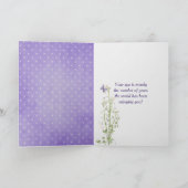 Carte Lily de la Vallée Bouquet 91e anniversaire (Intérieur)