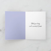 Carte Lily de la vallée Merci à l'ami (Intérieur)