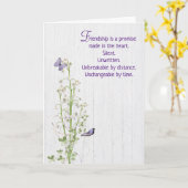 Carte Lily de la vallée Merci à l'ami (Fleur jaune)